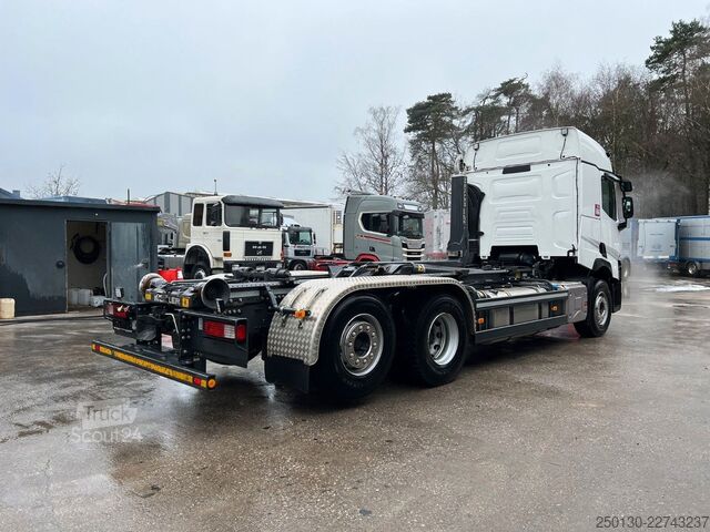 Kanca kasalı yük kamyonu (roll-off) RENAULT T480 6x2 Euro6 Meiller-Abrollkipper