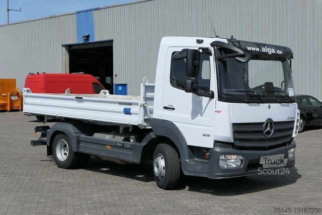 Kiepwagen bestelauto MERCEDES-BENZ 818 K Atego 4x2, Meiller, 19tkm, 2x AHK, Klima