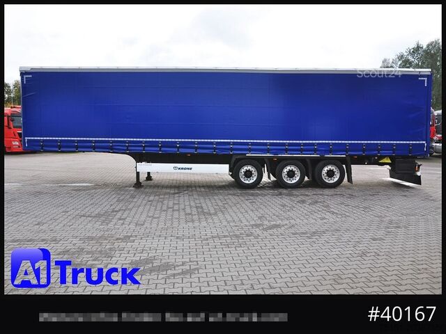 Открытый полуприцеп с тентом KRONE Tautliner, Liftachse, Coimulde, Ice Protect, TÜV 09/2026