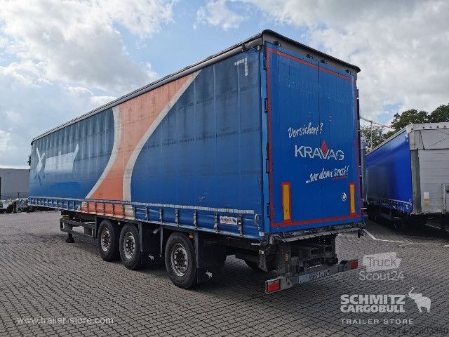 Atvērta puspiekabe ar tentu Schmitz Cargobull Curtainsider Standard Staplerhalterung Getränke