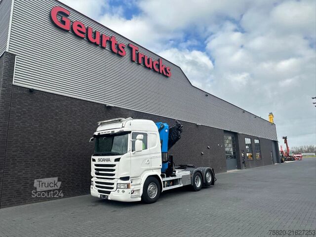 Crane truck Scania R490 6X2 TREKKER / SATTELZUG/TRACTOR UNIT/ CAMI...