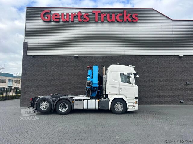 Crane truck Scania R490 6X2 TREKKER / SATTELZUG/TRACTOR UNIT/ CAMI...