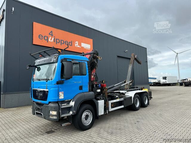 Sistema de braço de gancho MAN TGS 33.440 TGS 33.440 6x4 / HMF 1823 K3 Crane +...