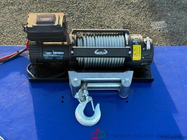 Low loader semitrailer Jumbo TO152DE Tieflader mit Seilwinde ROR Achsen