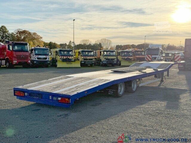 Low loader semitrailer Jumbo TO152DE Tieflader mit Seilwinde ROR Achsen