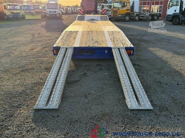 Low loader semitrailer Jumbo TO152DE Tieflader mit Seilwinde ROR Achsen