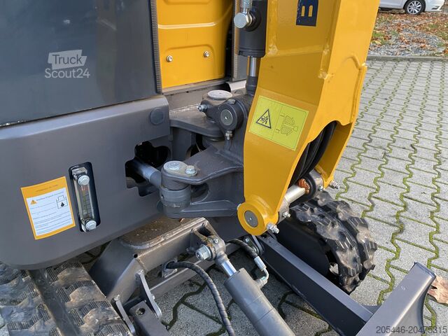 Minigraafmachine met kipperaanhanger en oprijplaten Berger Kraus Minibagger BK950KS im Komplettpaket