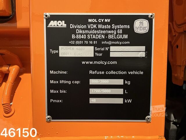 Vozidlo pro svoz odpadu Man TGS 26.330 Euro 6 VDK 23m³ + AE weegsysteem