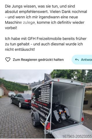 Motorcykel släp CHEVAL LIBERTE Debon 1300 Cargo-Motorrad nur MIETE ab 35¤ Tag