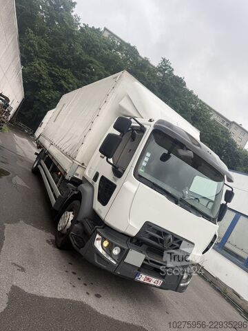 Nákladné auto s plochou korbou a plachtou Renault Trucks D240