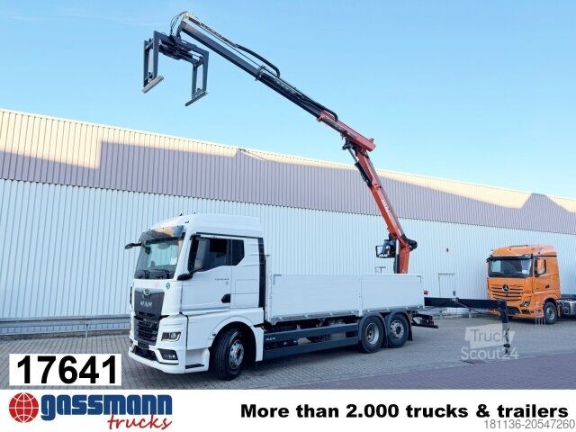Vrachtauto met open laadbak MAN TGX 26.470 6x2-4 BL, Lenk-/Liftachse, Retarder,