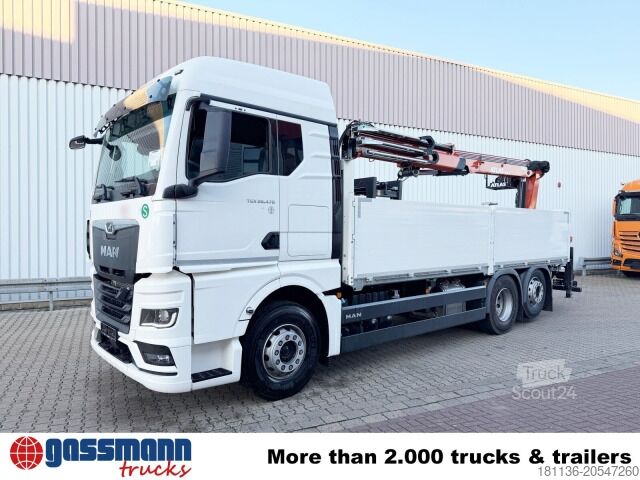 Vrachtauto met open laadbak MAN TGX 26.470 6x2-4 BL, Lenk-/Liftachse, Retarder,