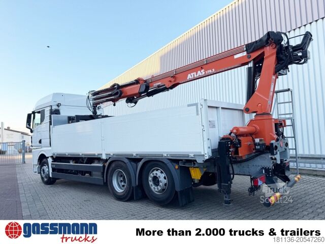 Vrachtauto met open laadbak MAN TGX 26.470 6x2-4 BL, Lenk-/Liftachse, Retarder,