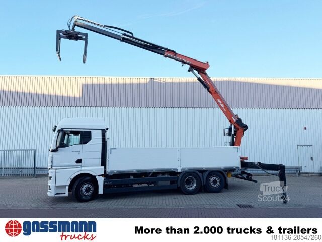 Vrachtauto met open laadbak MAN TGX 26.470 6x2-4 BL, Lenk-/Liftachse, Retarder,