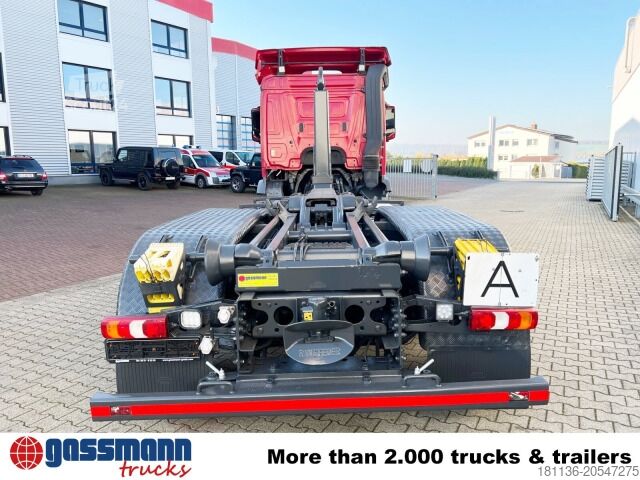 Φορτηγό γερανός roll-off Mercedes-Benz Antos 2545 L 6x2, Retarder, Lenk-/Liftachse