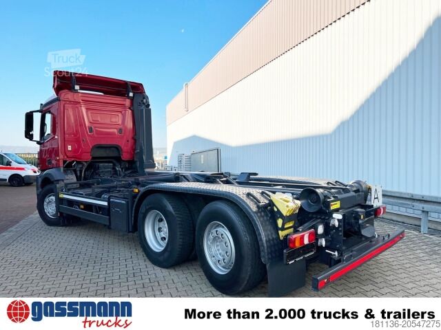 Φορτηγό γερανός roll-off Mercedes-Benz Antos 2545 L 6x2, Retarder, Lenk-/Liftachse