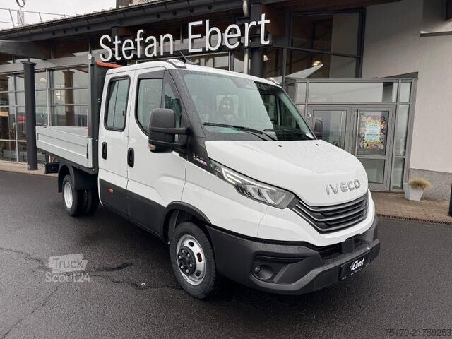 Camion à plateau double cabine Iveco Daily 35C21 HA8 3.0L DoKa *Automatik*R3.450mm*