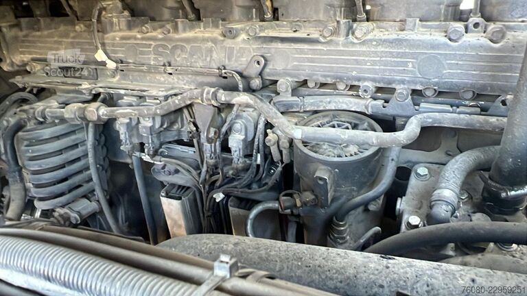 Самосвал с кран Scania G 380 (EURO 5 / BIG HUB / STEEL SUSP. / HMF 164...