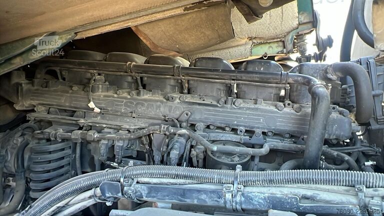 Самосвал с кран Scania G 380 (EURO 5 / BIG HUB / STEEL SUSP. / HMF 164...