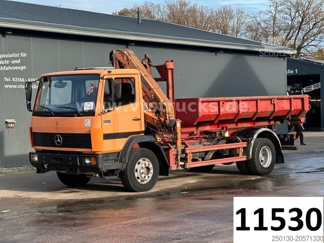 Φορτηγό γερανός roll-off MERCEDES-BENZ 1517 4x2 Meiller Abroller/Kran