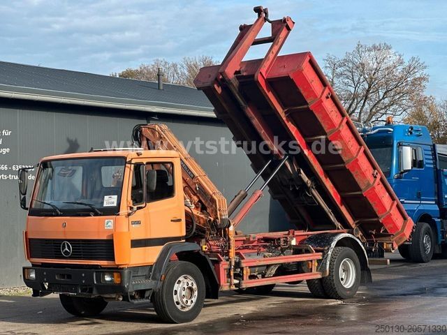 Φορτηγό γερανός roll-off MERCEDES-BENZ 1517 4x2 Meiller Abroller/Kran