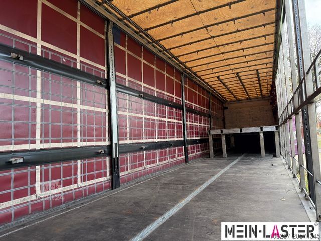 Auflieger mit Pritsche & Plane SCHMITZ CARGOBULL Edscha R+L Lenkachse Staplerhalterung TÜV 10-26