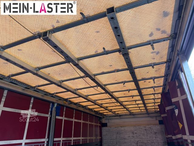 Auflieger mit Pritsche & Plane SCHMITZ CARGOBULL Edscha R+L Lenkachse Staplerhalterung TÜV 10-26