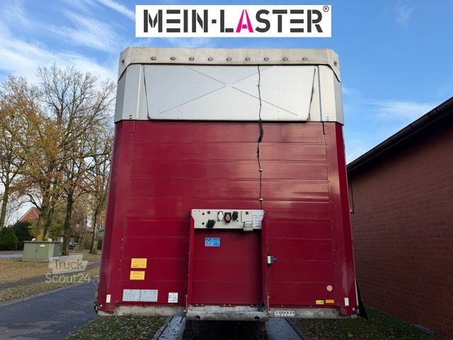 Åben sættevogn med presenning SCHMITZ CARGOBULL Edscha R+L Lenkachse Staplerhalterung TÜV 10-26