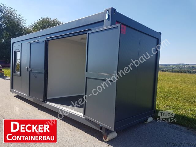κατοικία κοντέινερ Decker Containerbau Kombicontainer auf ABR,20 ft halb Büro