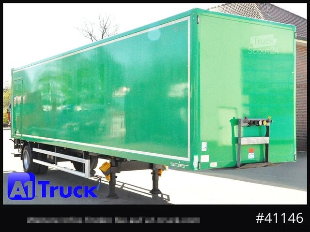 Box-semitrailer SPIER SGL 110, City, 1 Achs, LBW 3 Tonnen, TÜV 05/2027