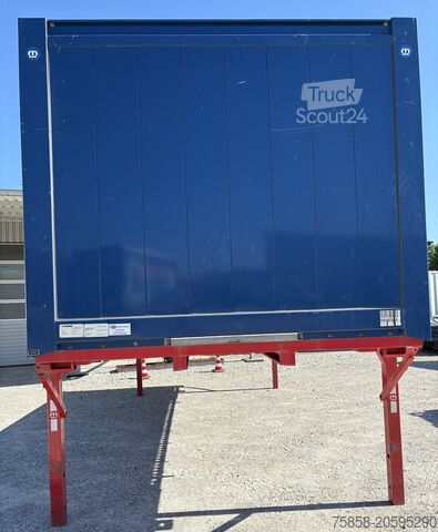 Intercambiable con plataforma abiertaCambiador de plataforma con plataforma Krone 7,45m BDF Baustoff Multilockrahmen