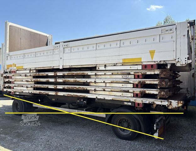 Διαξονική πλατφόρμα με καρότσαWechselbrücke με πλατφόρμαWechselbrücke με πλατφόρμα φορτίουΣωλήνας αλ Krone BDF 7,45m Baustoff Bordwand + Türen