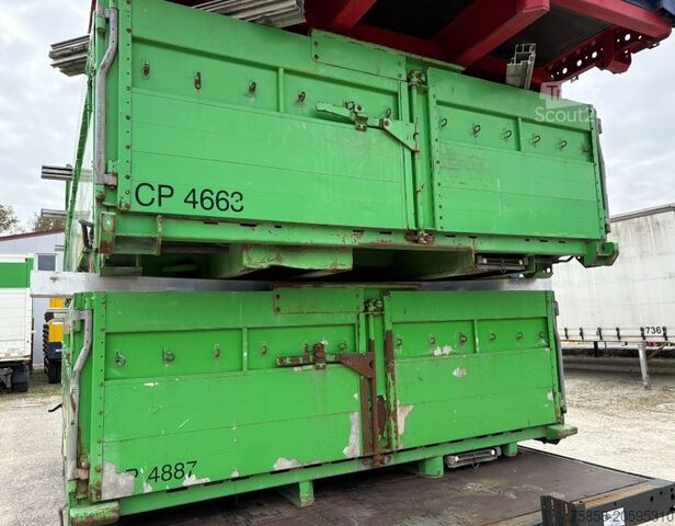 Carrocería intercambiable Krone Baustoff 7,45m Zurringe Bordwände Türen