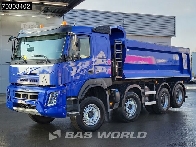 Kipper Volvo FMX 450 FMX 8X4 16m3 Langendorf tipper Lift-Axl...