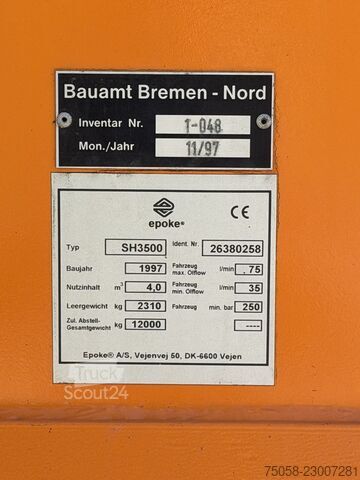 Téli szolgáltató berendezések Epoke SH3500 - SALZSTREUER - 4m³