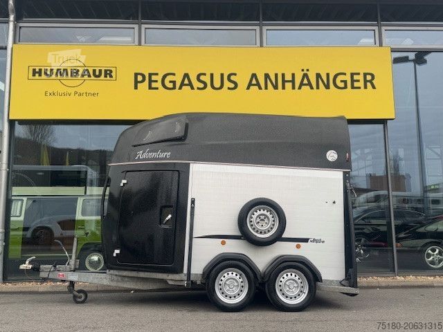 Atrelado de transporte de cavalos HENRA Adventure 2 Pferdeanhänger ALU Sattelkammer 2,7t