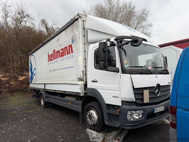 Camion plateau avec bâche MERCEDES-BENZ Atego 3 1224 LBW MOTORSCHADEN