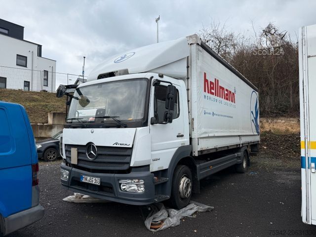 Camion plateau avec bâche MERCEDES-BENZ Atego 3 1224 LBW MOTORSCHADEN