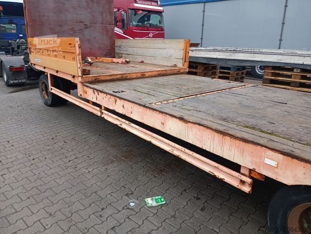 Dieplader oplegger MÜLLER-MITTELTAL T 3 9,55m 0,90m Rampen, Bordwand vorne ABS SAF
