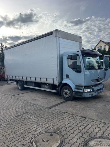 LKW mit Pritsche & Plane RENAULT Midlum d-8 Gang-Anhänger