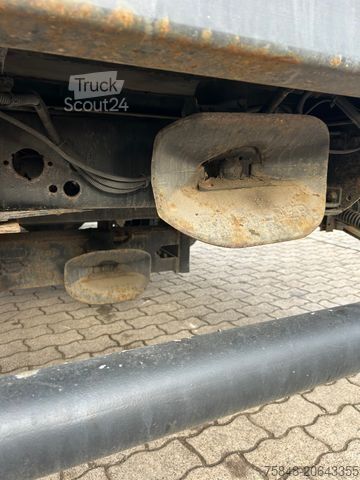 Вантажівка з платформою і тентом RENAULT Midlum d-8 Gang-Anhänger