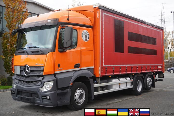 قماش Mercedes-Benz Actros 2545 6×2 MP5 / FULL ADR / Curtain