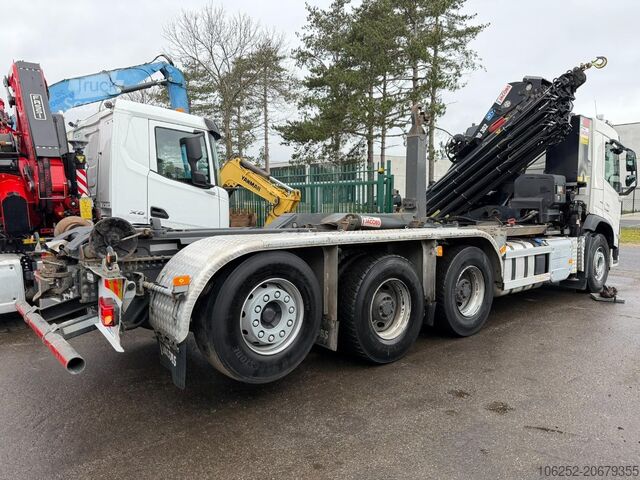 Система крюкообразных рычагов Volvo FH 500 8x4 TRIDEM HOOKLIFT + (25m!) CRANE HIAB ...