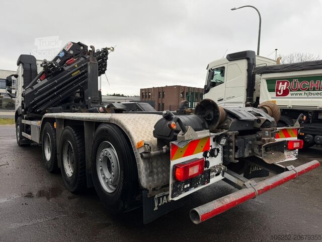 Система крюкообразных рычагов Volvo FH 500 8x4 TRIDEM HOOKLIFT + (25m!) CRANE HIAB ...