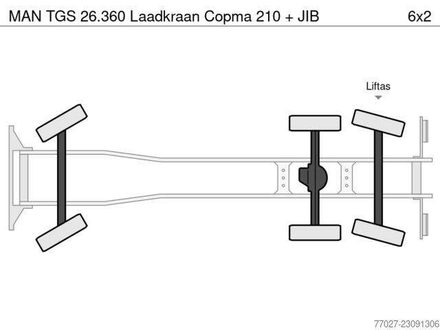  MAN TGS 26.360 Laadkraan Copma 210 + JIB