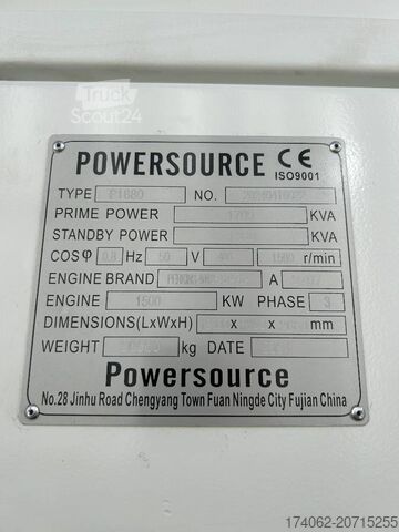 Aggregato Perkins 4012-46TAG3A - 1.880 kVA Generator - DPX-19824-O