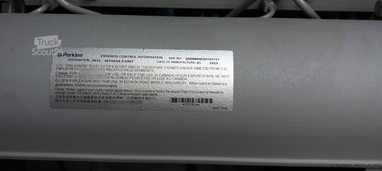 Агрегат Perkins 4012-46TAG3A - 1.880 kVA Generator - DPX-19824-O