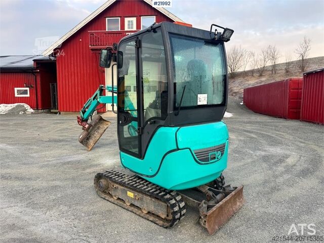 Mini ekskavators Kobelco SK18 Mini excavator w/ Powertilt, 3 buckets, rippe
