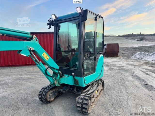 Mini ekskavators Kobelco SK18 Mini excavator w/ Powertilt, 3 buckets, rippe