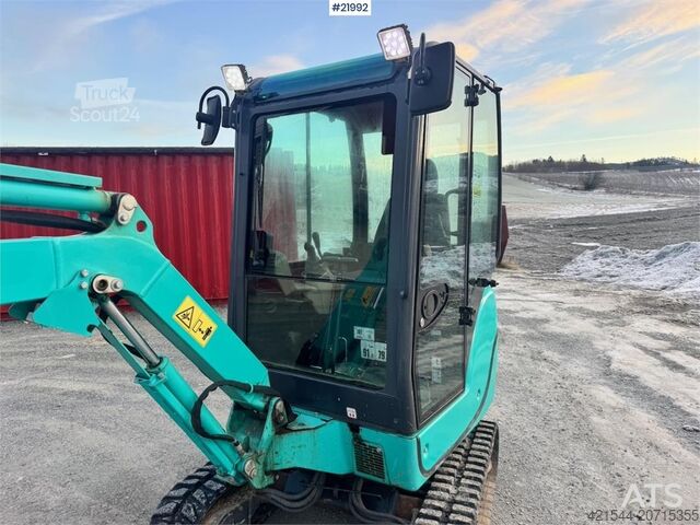 Mini ekskavators Kobelco SK18 Mini excavator w/ Powertilt, 3 buckets, rippe